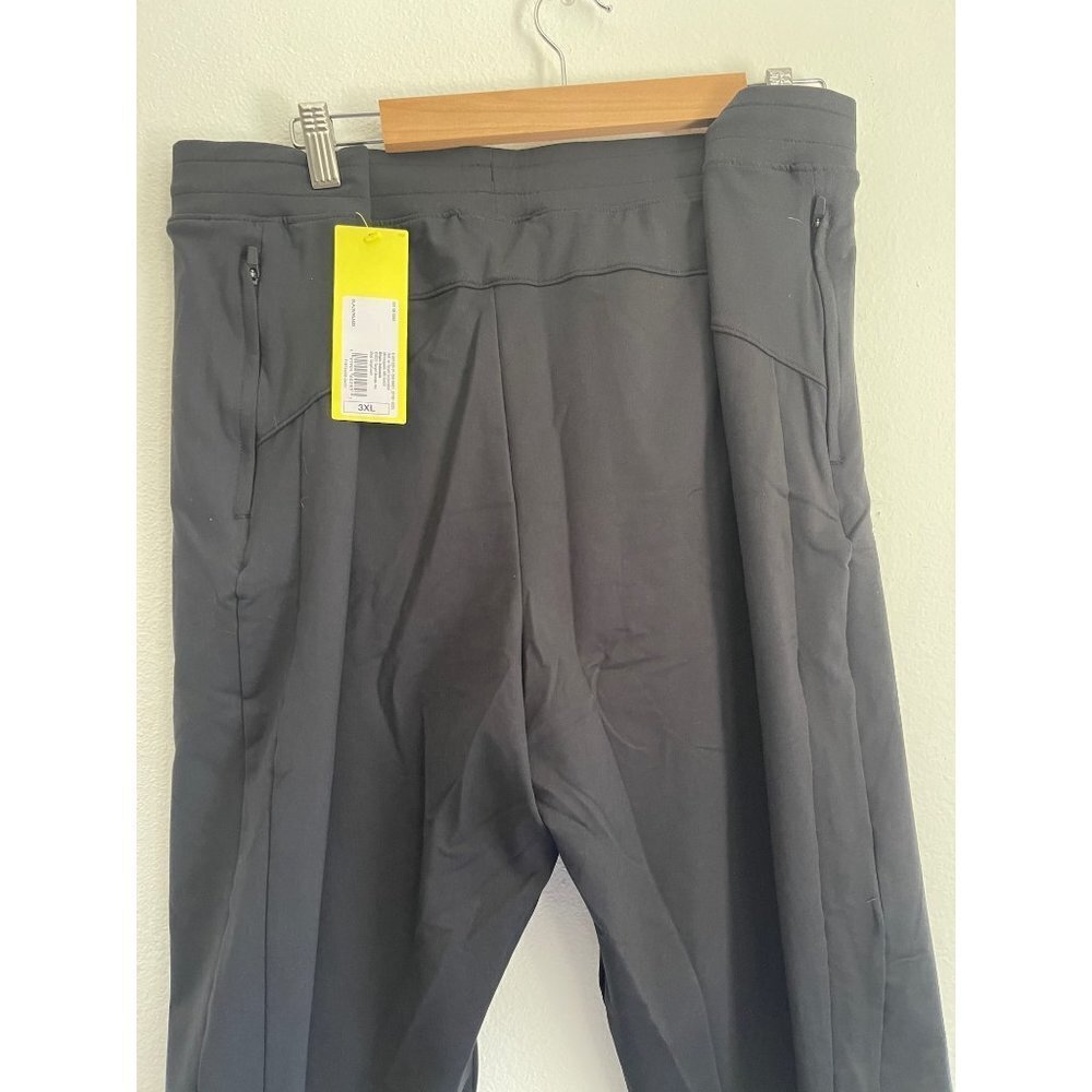 NWT All In Motion Black Lounge Pants with zippers Sz 3X